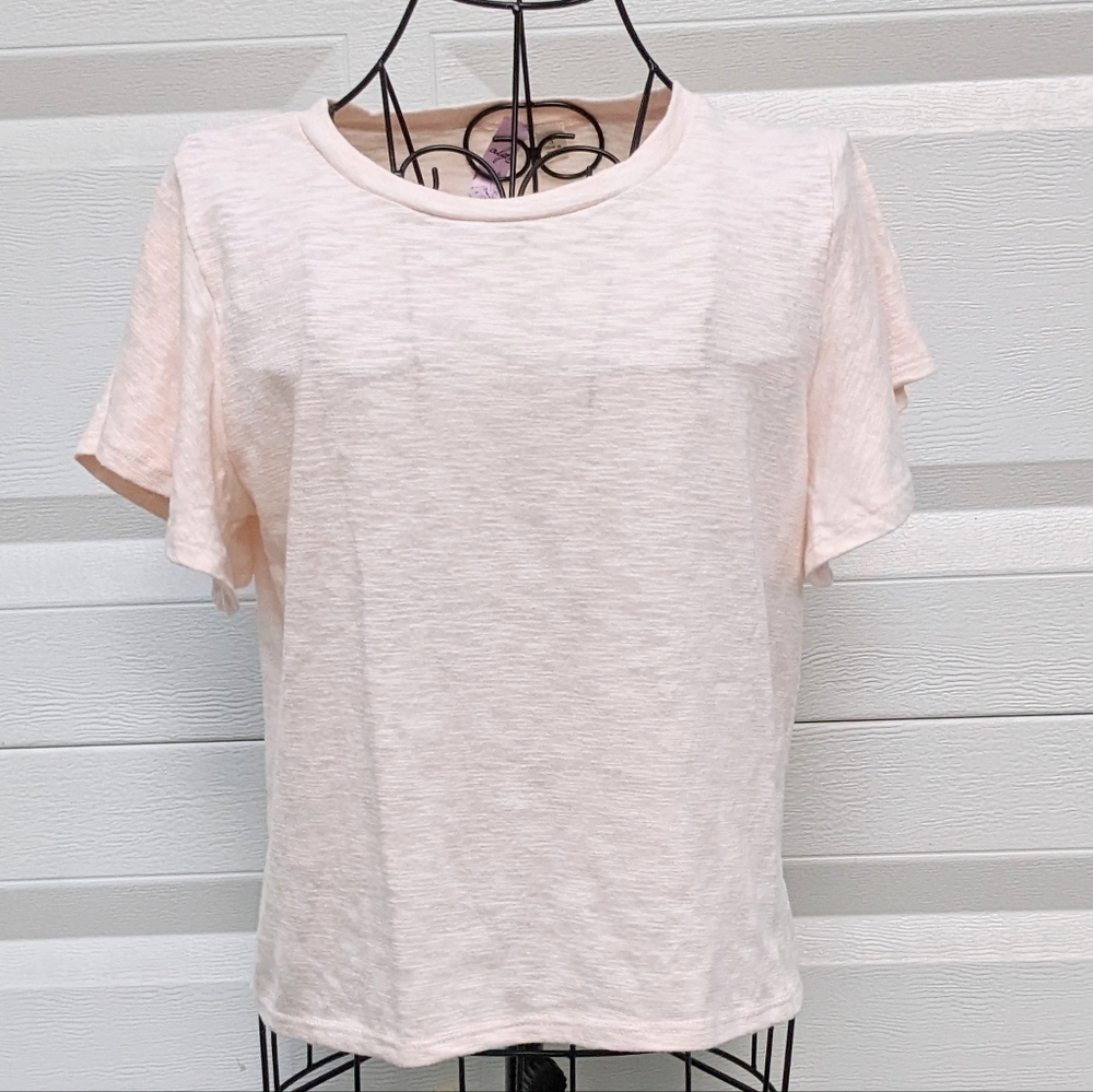 Alya pink shirt sleeve t-shirt S